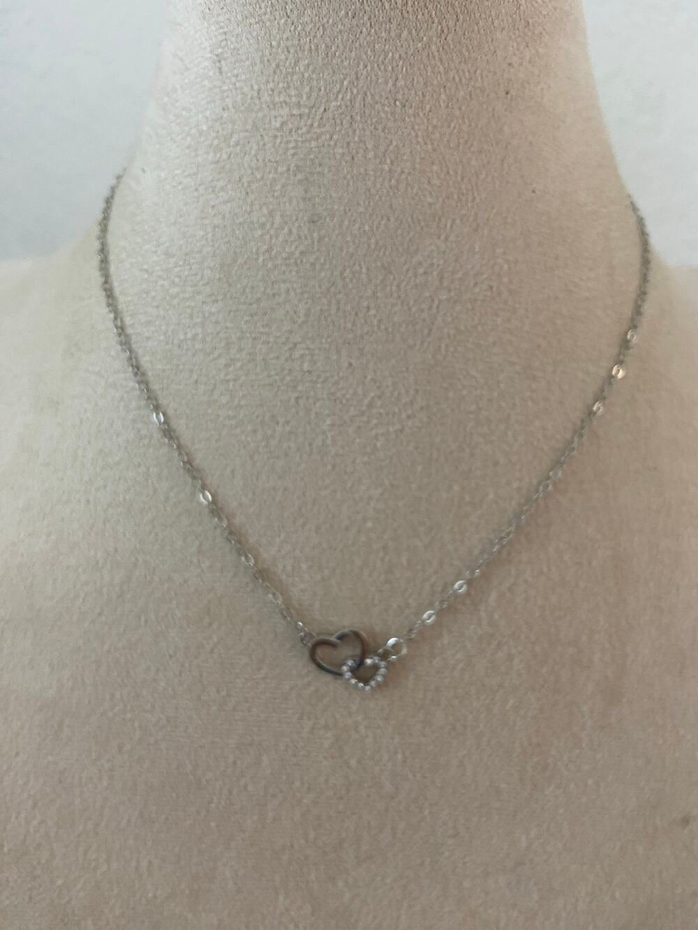 Rhinestone heart necklace